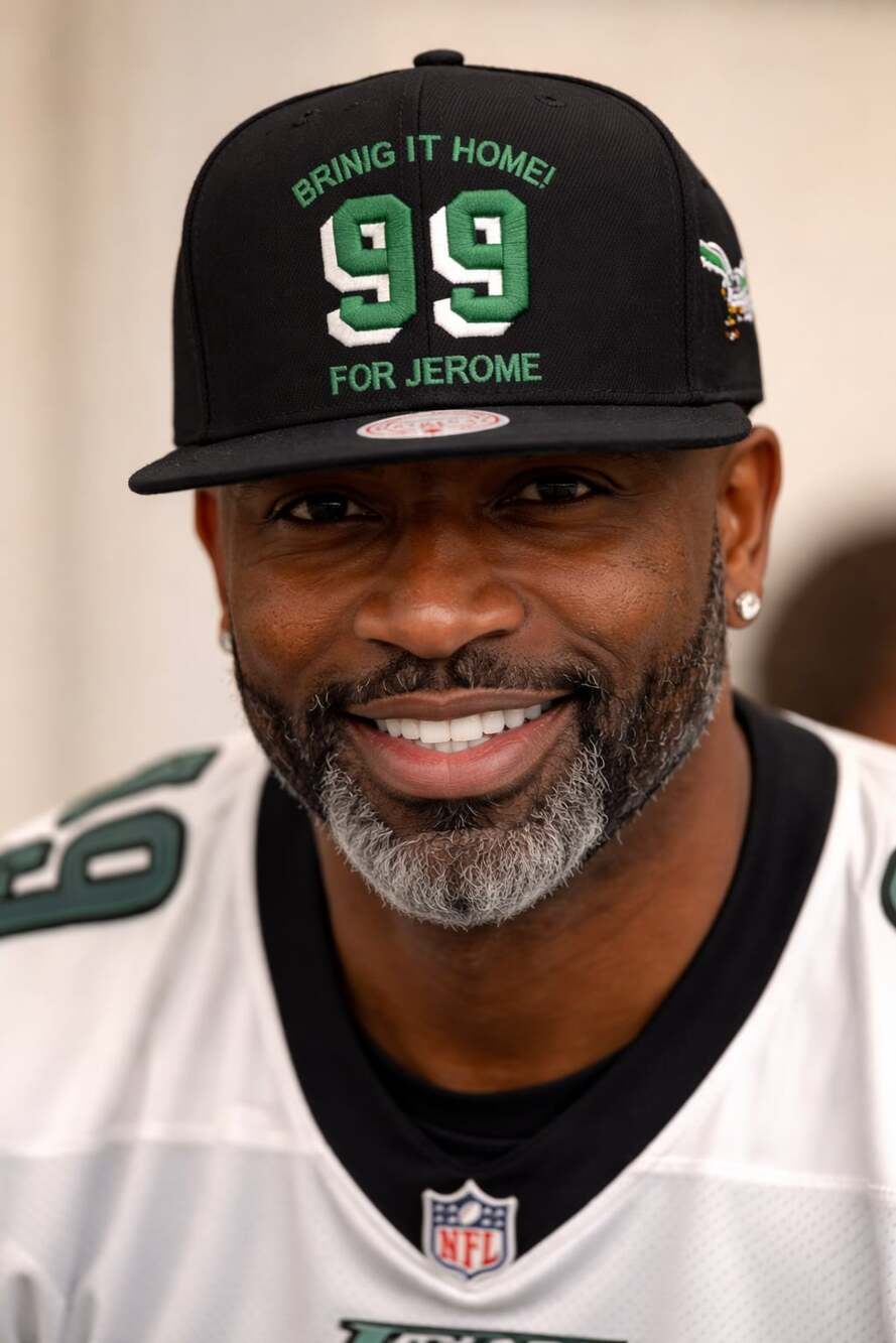 Mitchell & Ness Philadelphia Eagles Bring It Home For Jerome 99 Snapback Hat